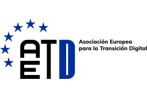 aetd asociacion europea transicion digital logo color azul